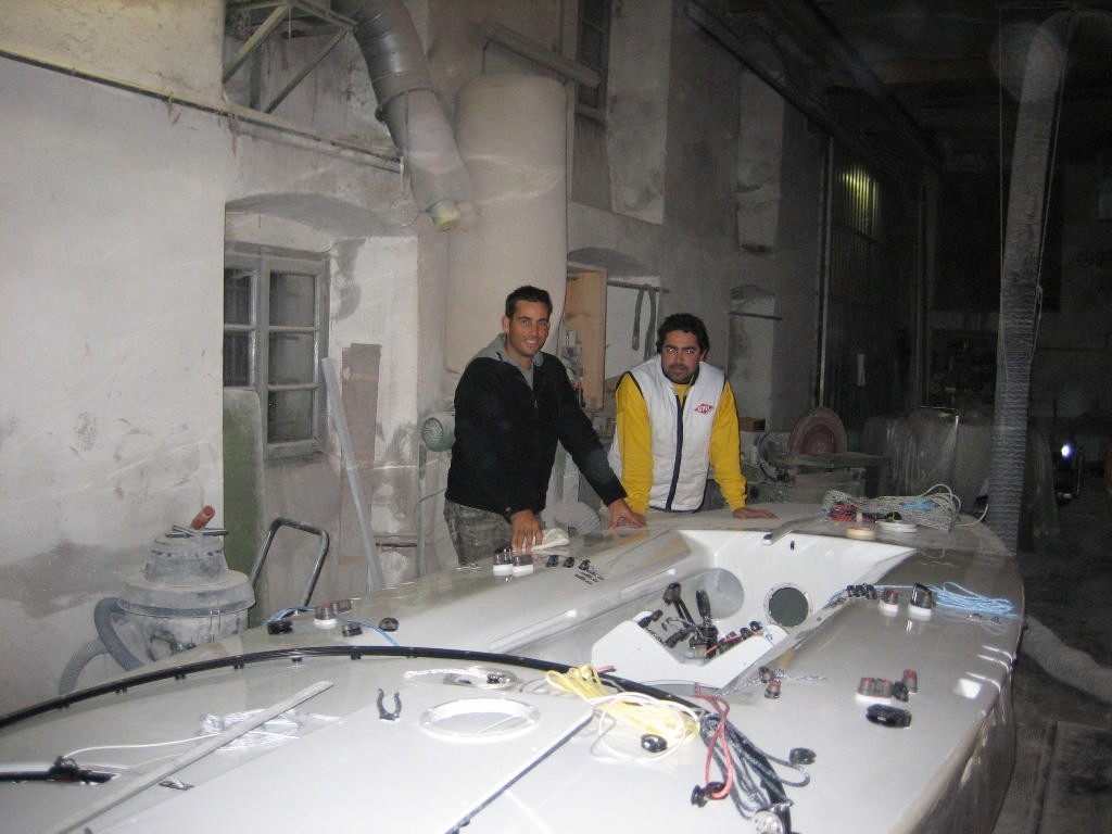 A wider angle view of the new Star boat in Lillia’s factory in Lake Como, Italy. © Annabel Jeaffreson